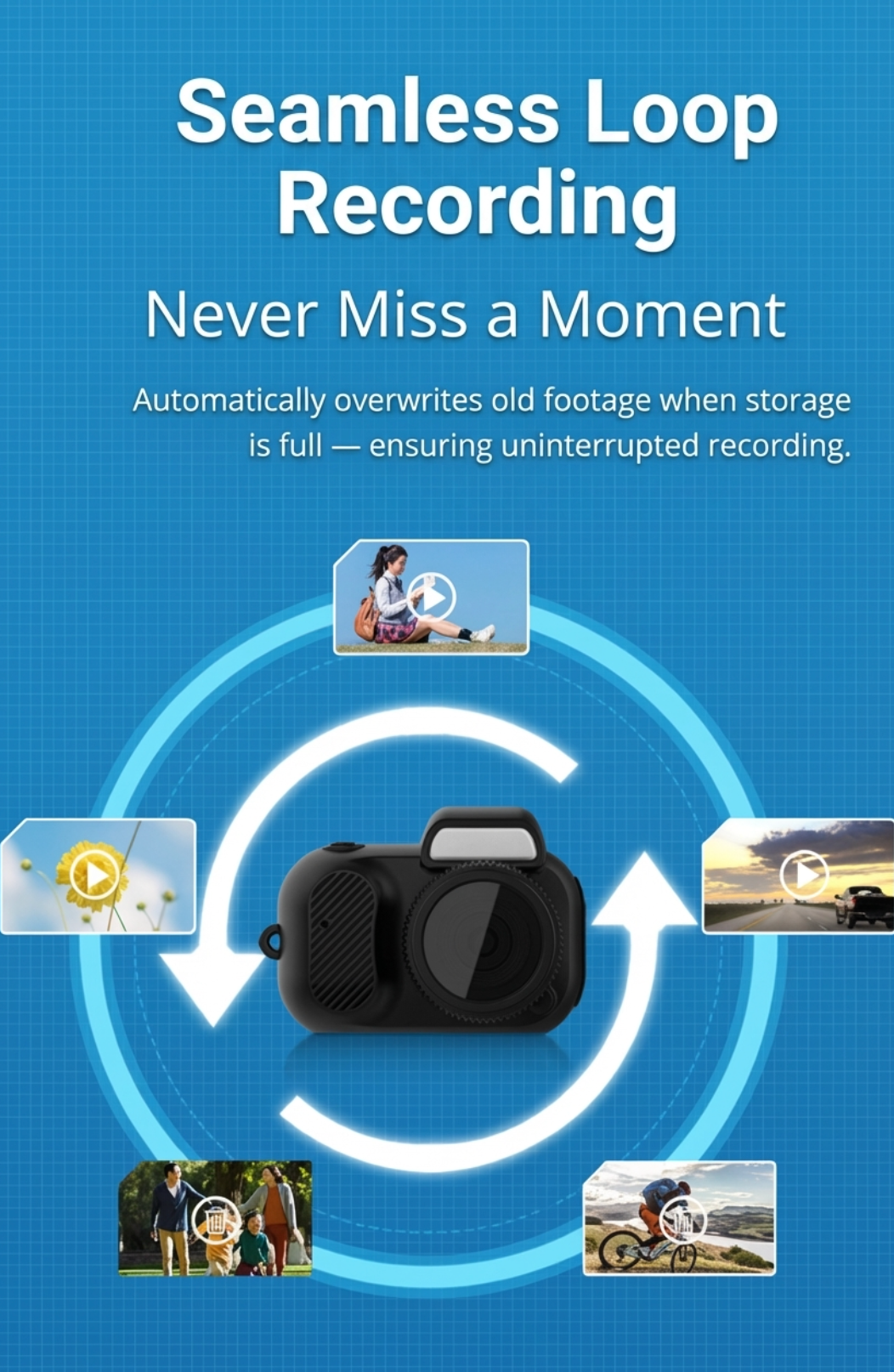 Novary Co Compact 1080p HD Retro Mini Camera