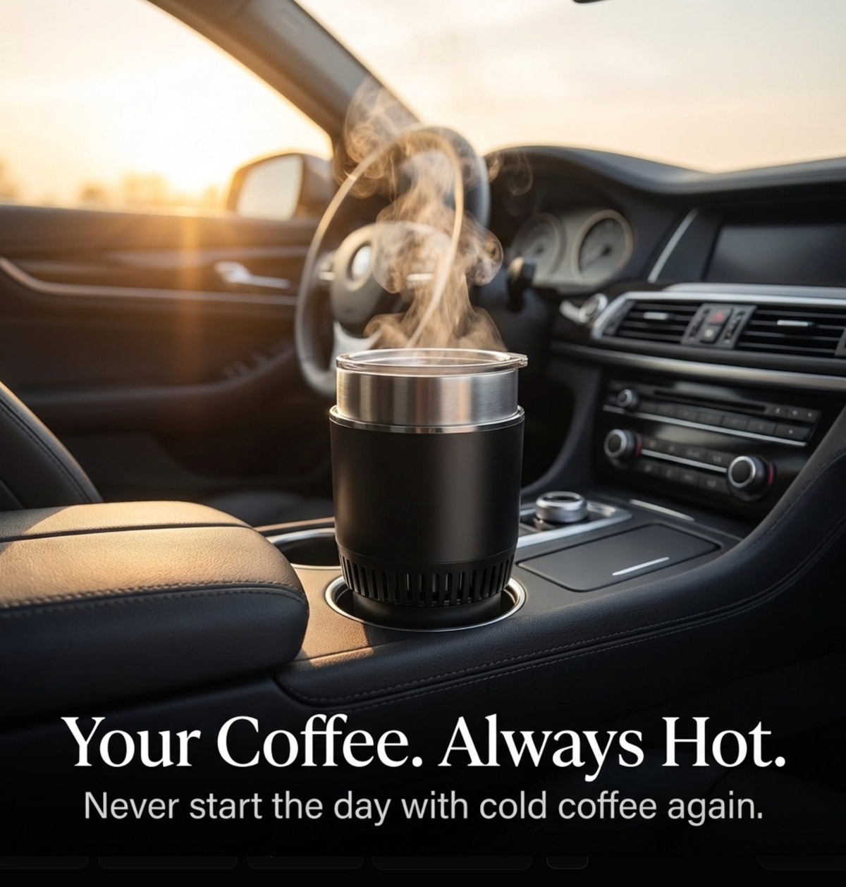 Novary Co 2-in-1 Smart Car Cup Warmer/Cooler